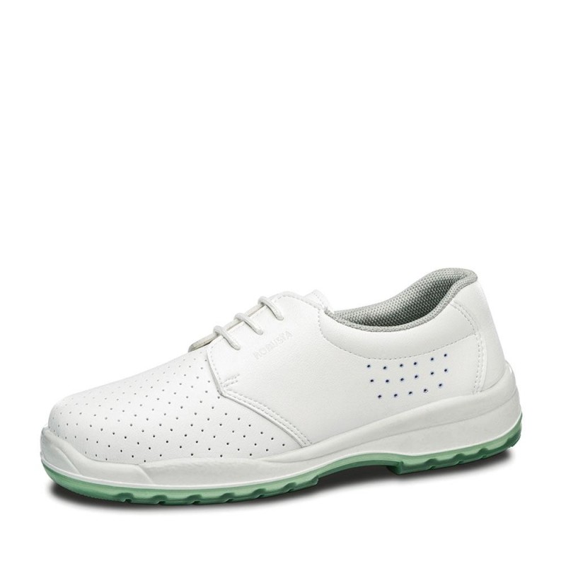Zapatilla robusta carlota blanco perforado 90223