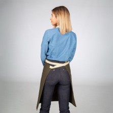 delantal garys 100014 en verde caqui