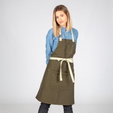delantal garys 100014 en verde caqui