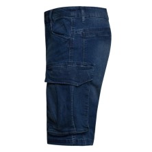 bermuda diadora stone cargo light en azul mayolica/real verde