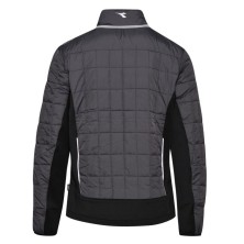 chaqueta diadora light padded tech en gris asfalto