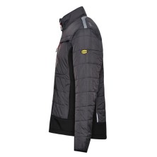 chaqueta diadora light padded tech en gris asfalto