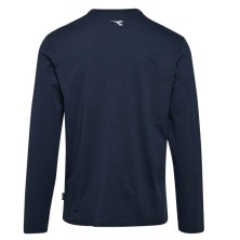 camiseta m/l diadora mono organic en marino clasico