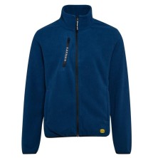 polar diadora sweat pile fz en azul oscuro denim