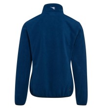 polar diadora sweat pile fz en azul oscuro denim