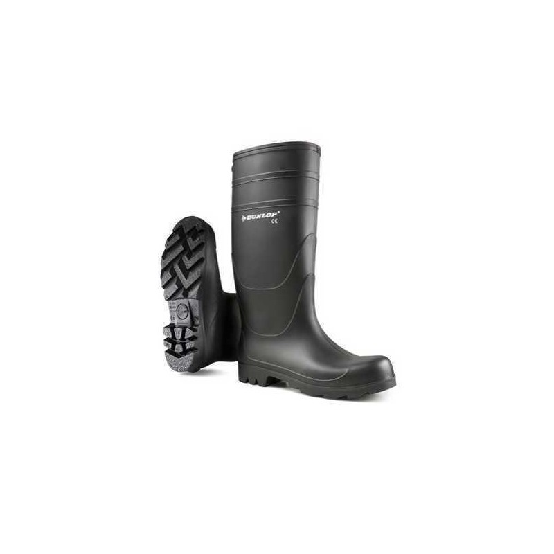 Bota dunlop 380pp negra de pvc