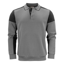 polo m/l printer polosweater 2262060 en gris antracita/negro