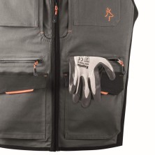 chaleco kapriol industry en gris/negro