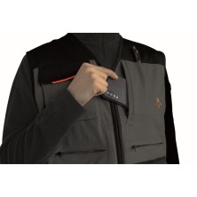 chaleco kapriol industry en gris/negro