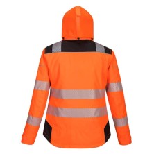 chaqueta a.v. mujer portwest pw382 en naranja/negro