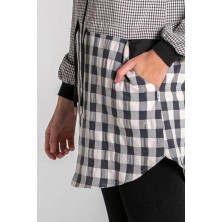 bata maestra dyneke cuadros 8896 en cuadro gris antracita