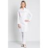 Bata dyneke blanca cuello mao 8218700