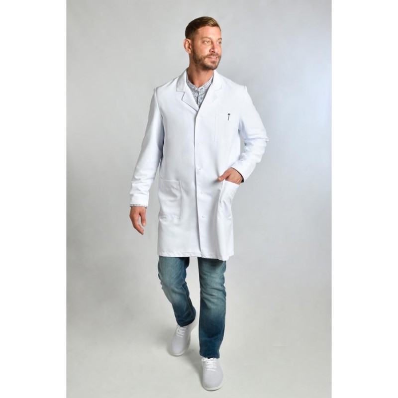 Bata dyneke laboratorio microfibra blanco 8898570