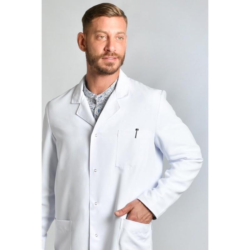 Bata dyneke laboratorio microfibra blanco 8898570