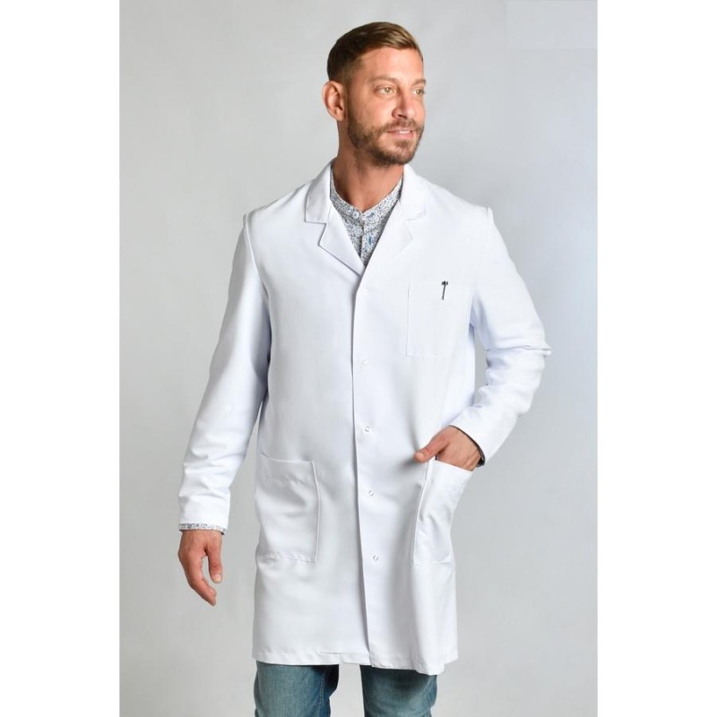 Bata dyneke laboratorio microfibra blanco 8898570