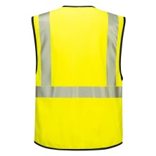 chaleco a.v. portwest executive pw309 en amarillo/negro