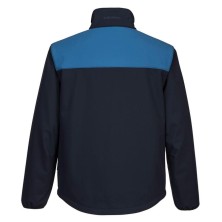 chaqueta softshell portwest pw271 en marino/azulina