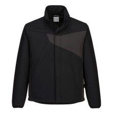 chaqueta softshell portwest pw271 en negro/gris