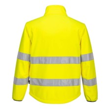 chaqueta softshell a.v. portwest pw275 en amarillo/negro