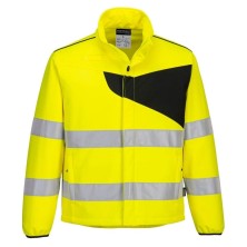 chaqueta softshell a.v. portwest pw275 en amarillo/negro