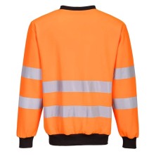 sudadera a.v. portwest pw277 en naranja/negro
