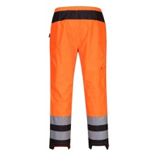 pantalón de mujer a.v. portwest pw386 en naranja/negro