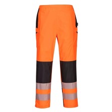 pantalón de mujer a.v. portwest pw386 en naranja/negro