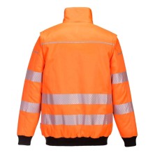 cazadora a.v. portwest pw302 en naranja/negro
