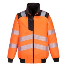 cazadora a.v. portwest pw302 en naranja/negro