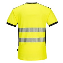 camiseta a.v. portwest pw310 en amarillo/negro