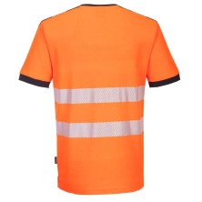 camiseta a.v. portwest pw310 en naranja/negro