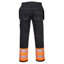 pantalón a.v. portwest pw307 en naranja/negro