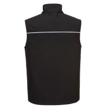 chaleco softshell portwest kx363 en negro