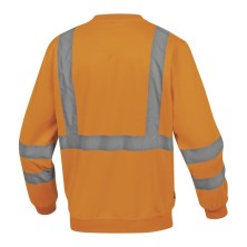 sudadera a.v. delta plus astral en naranja fluor