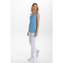 casaca corchetes dyneke colores 8068 en azul denim