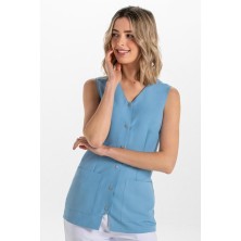 casaca corchetes dyneke colores 8068 en azul denim