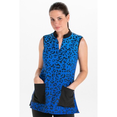 Casaca Dyneke Animal Print Azul 8602725