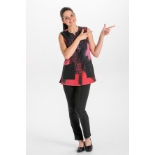 CASACA DYNEKE CIRCULOS ROJO 8699
