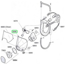 recambio visor pantalla 3m 6898 
