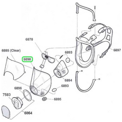 Recambio Visor Pantalla 3m 6898