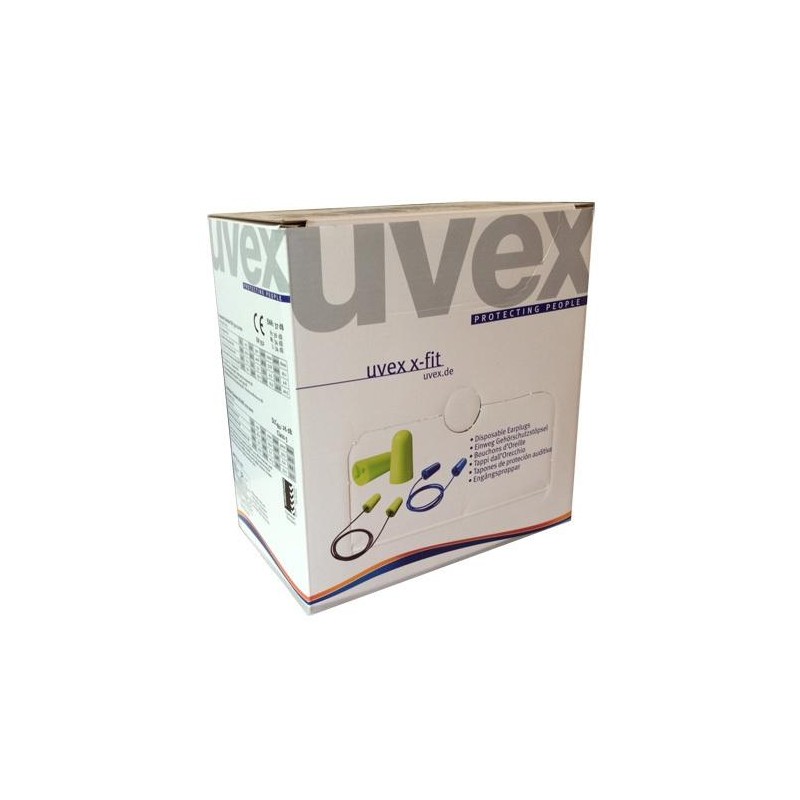 Tapón uvex x-fit con cordon snr 37