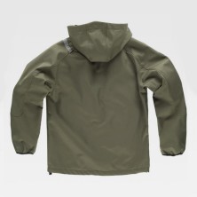 cazadora softshell workshell workteam s9499 en verde caza/amarillo a.v.