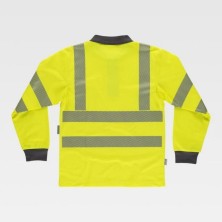 polo a.v. workteam c3883 en naranja/gris oscuro