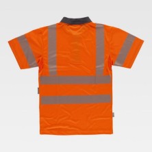 polo a.v. workteam c3882 en naranja/gris oscuro