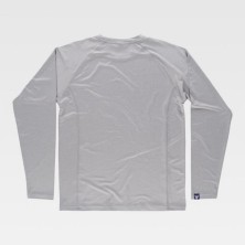 camiseta m/l workteam servicios b0068 en gris claro
