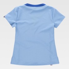 casaca mujer workteam b6953 en celeste/azulina