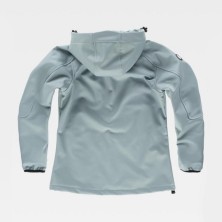 chaqueta softshell mujer workteam s9494 en verde topo/verde lima