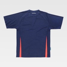 camiseta workteam future wf2716 en marino/rojo a.v.