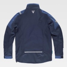 cazadora softshell workteam future wf2840 en marino/azafata