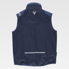 chaleco softshell workteam future wf2880 en marino/azafata